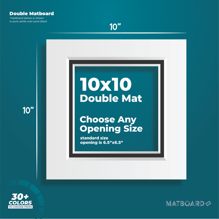 10x10 Premium Double Matboard