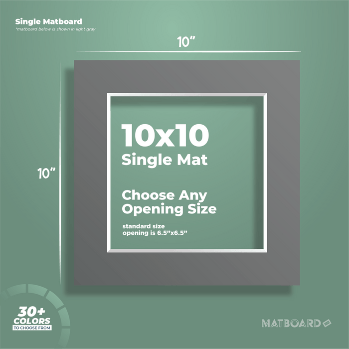 10x10 Premium Single Matboard