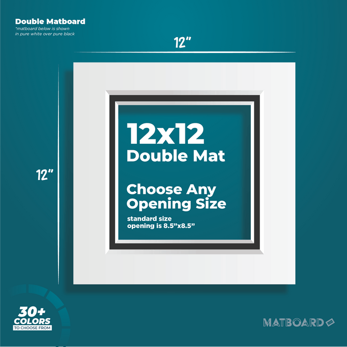 12x12 Premium Double Matboard