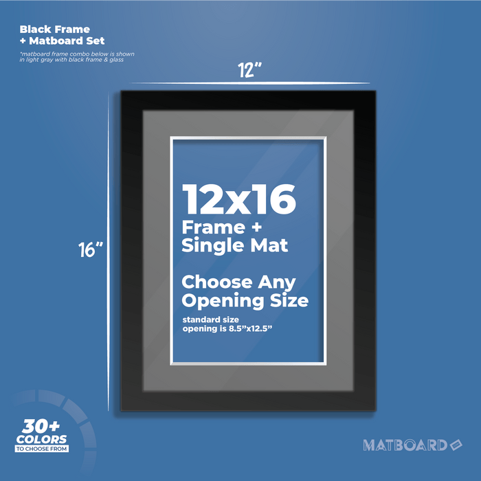12x16 Frame + Single Mat