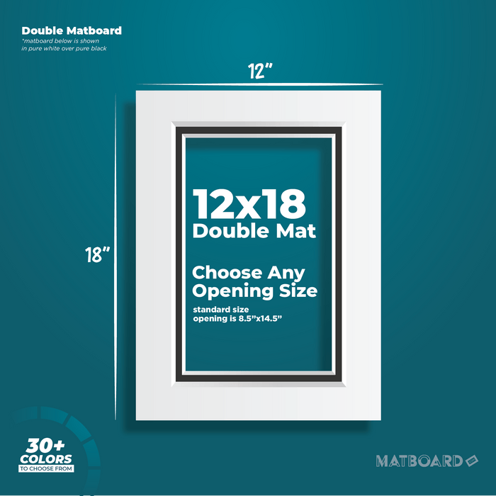 12x18 Premium Double Matboard