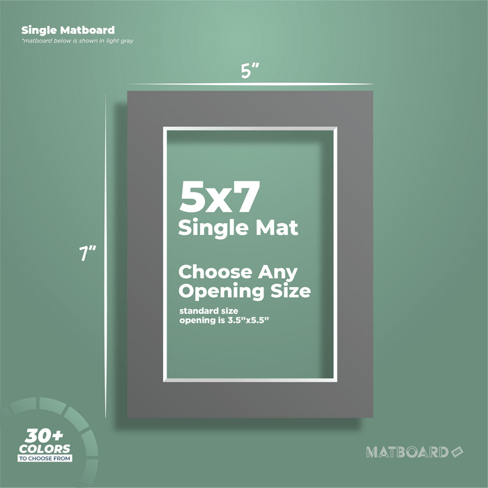 5x7 Premium Single Matboard
