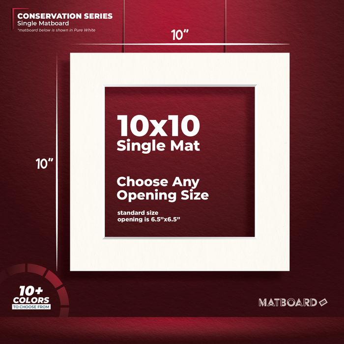 10x10 Conservation Single Matboard