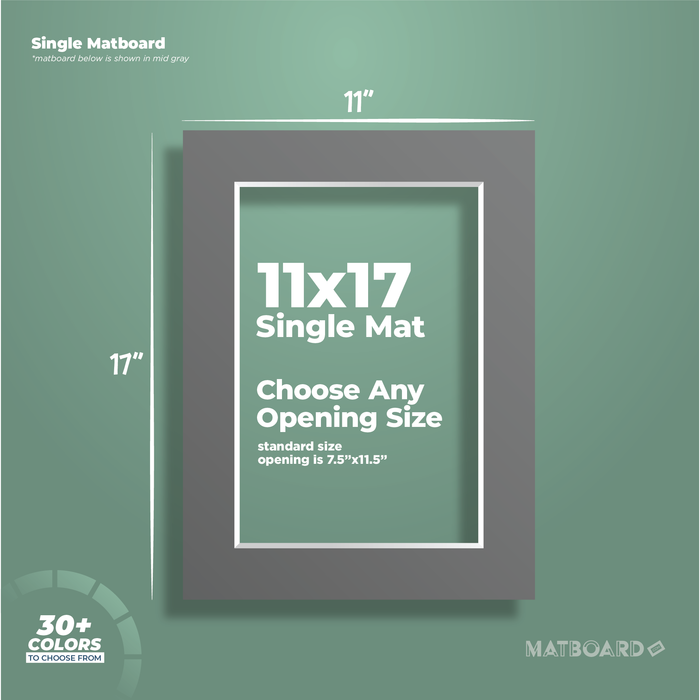 11x17 Premium Single Matboard