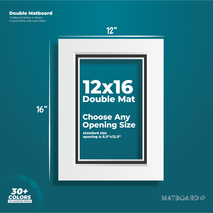 12x16 Premium Double Matboard