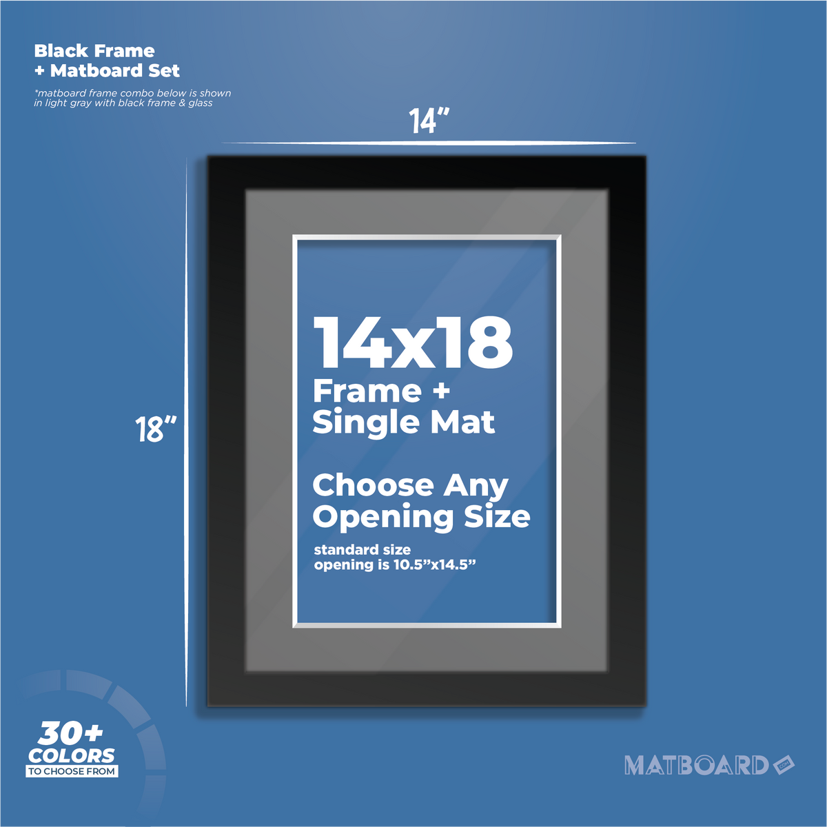 14x18 Frame Single Mat Matboarddotcom 14x18-frame-single-mat-matboarddotcom