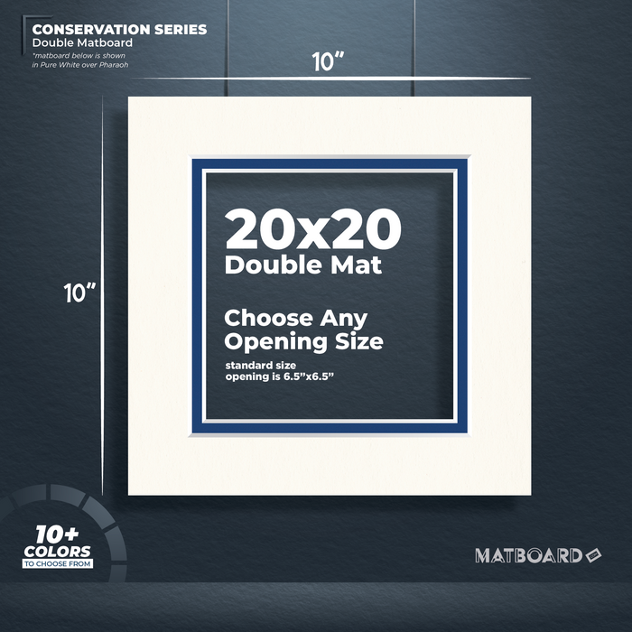20x20 Conservation Double Matboard