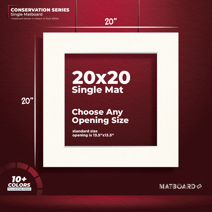 20x20 Conservation Single Matboard