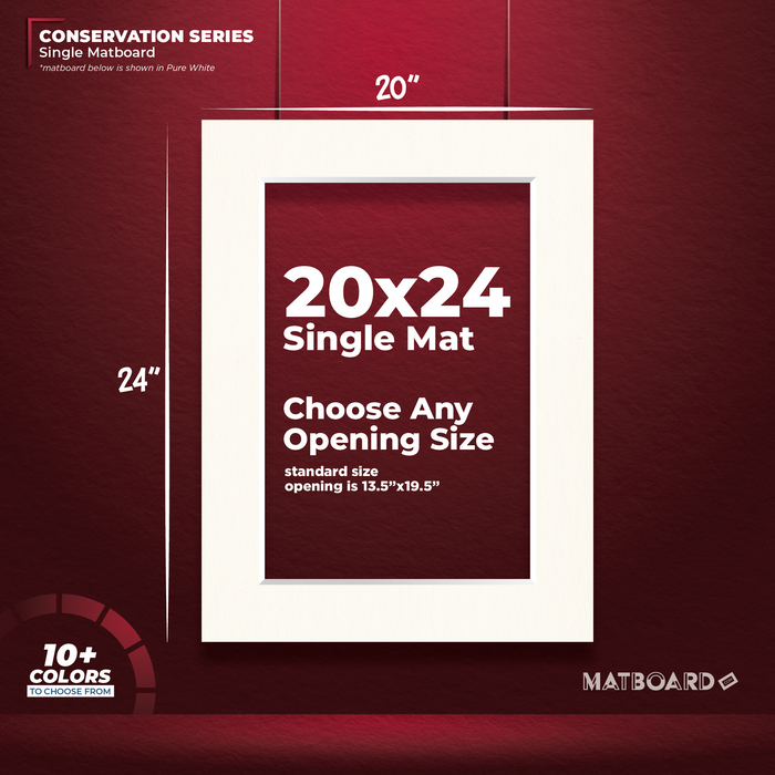 20x24 Conservation Single Matboard