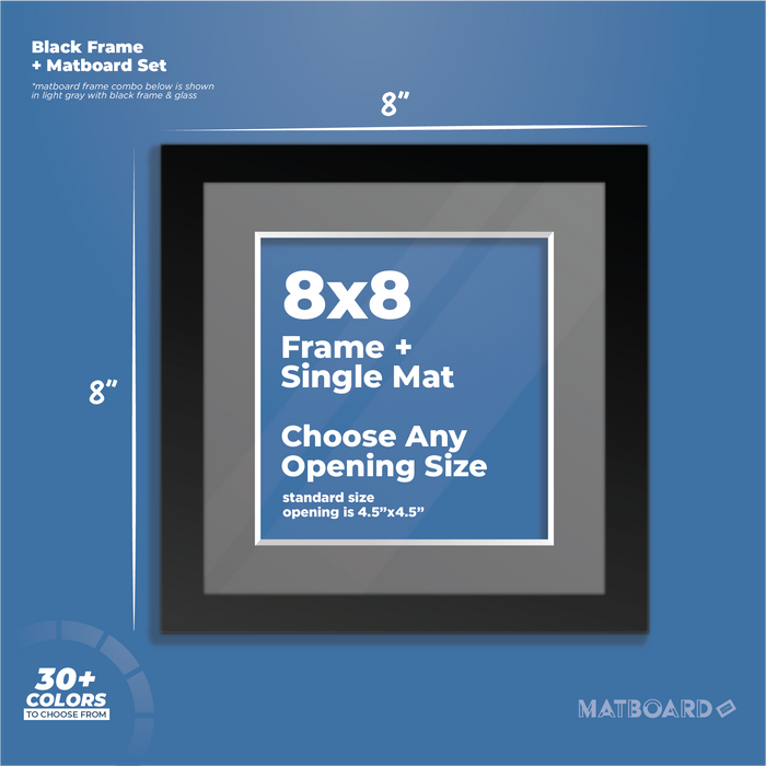 8x8 Frame + Single Mat