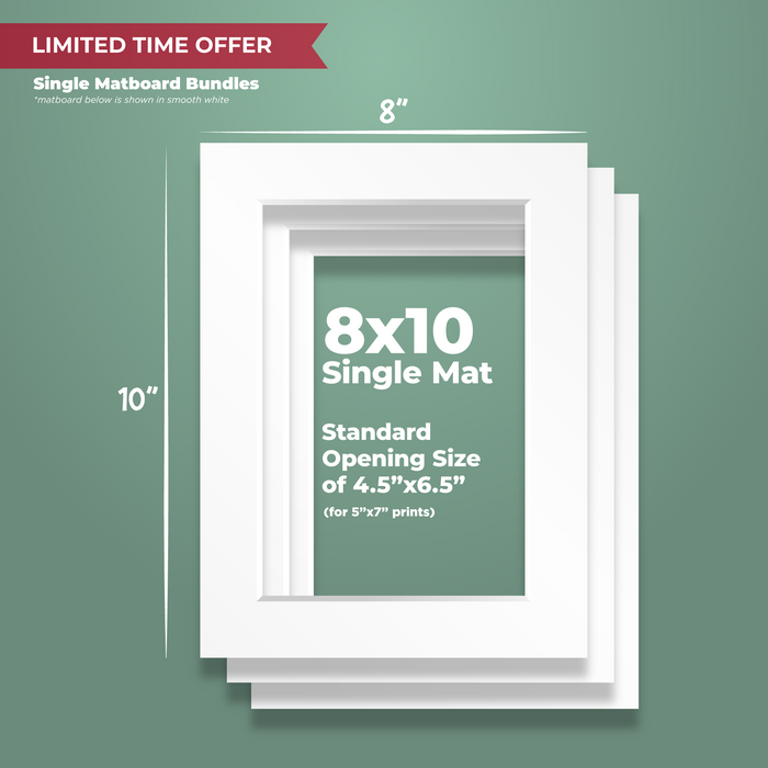 8x10 Single Matboard 20 Pc. Bundle (LIMITED TIME OFFER)