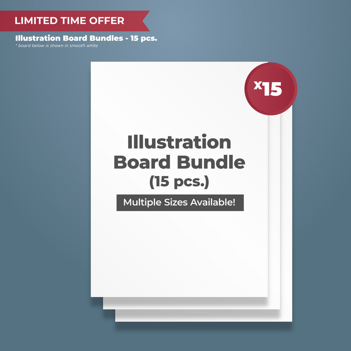 Illustration Board Bundle (15 Pack) LIMITED TIME OFFER