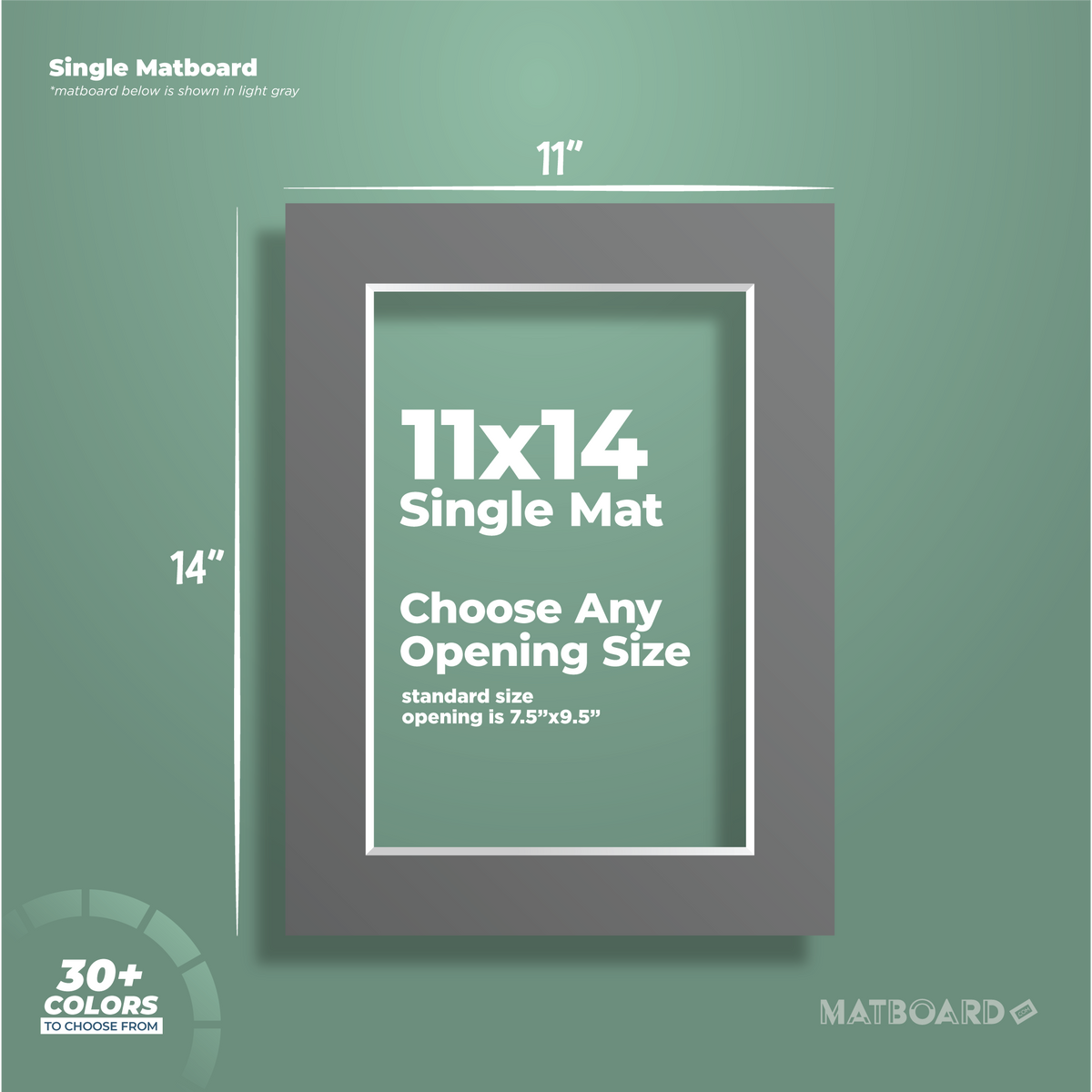 11x14 Premium Single Matboard – Matboarddotcom