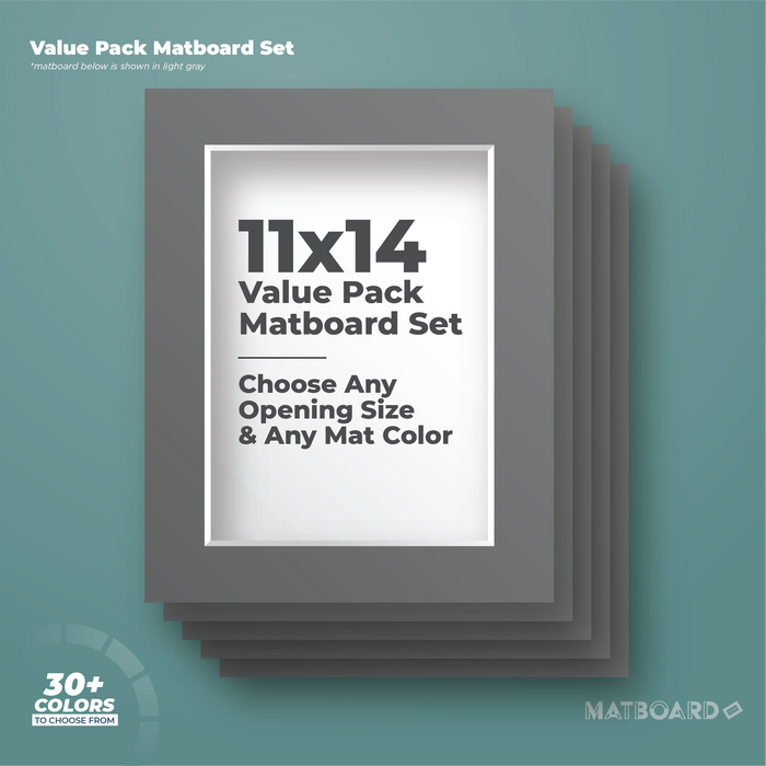 11x14 Custom Cut Mat Value Pack