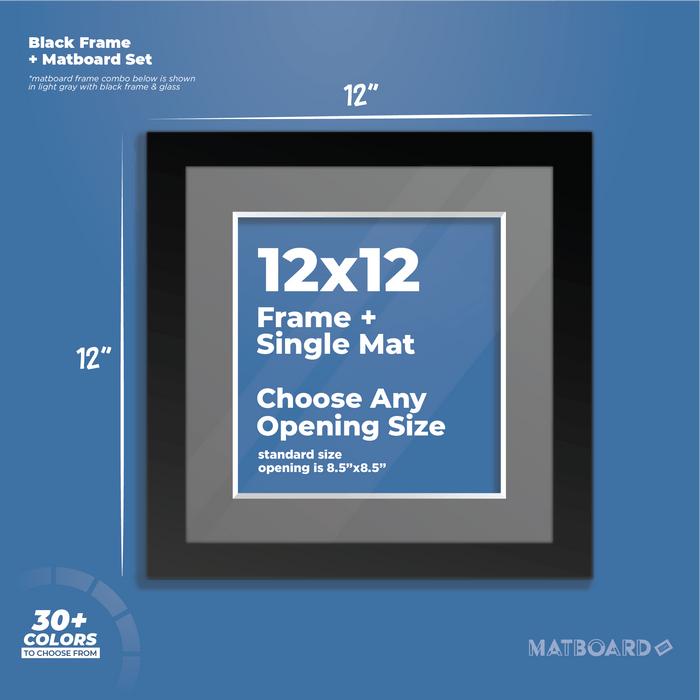 12x12 Frame + Single Mat
