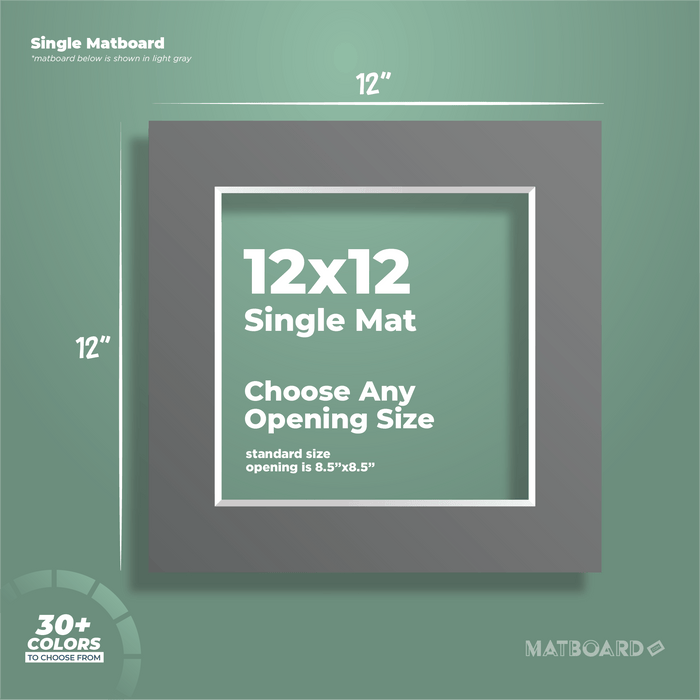 12x12 Premium Single Matboard