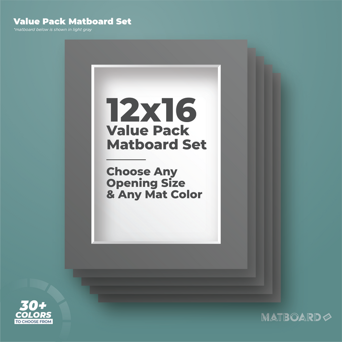 12x16 Custom Cut Mat Value Pack