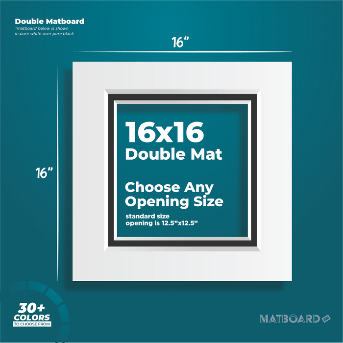 16x16 Premium Double Matboard
