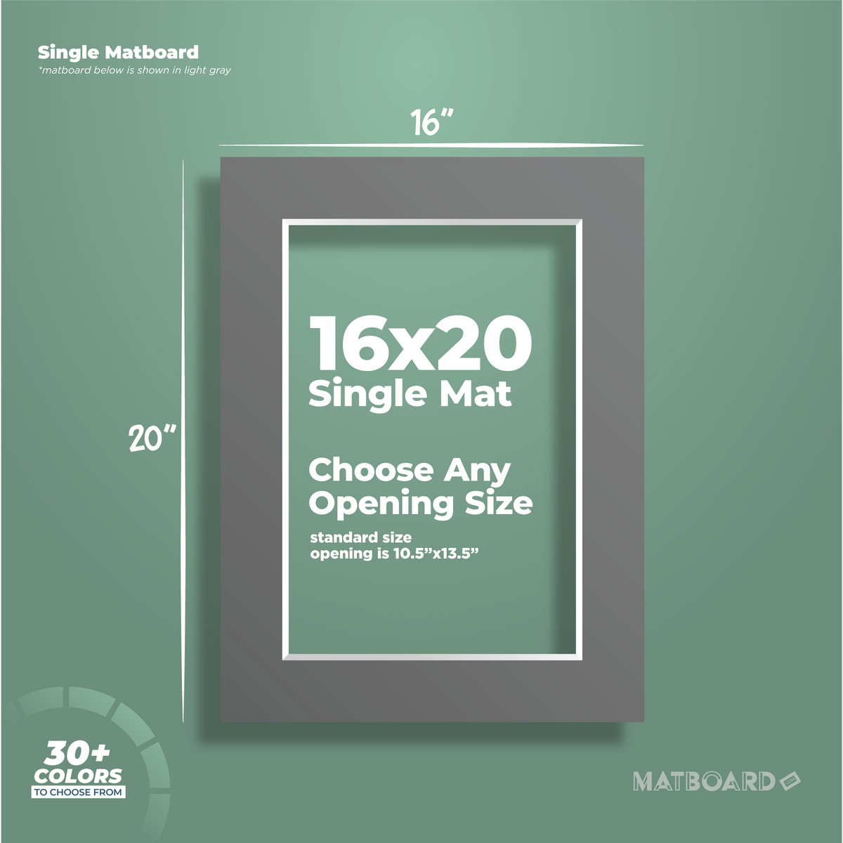 16x20 Premium Single Matboard – Matboarddotcom