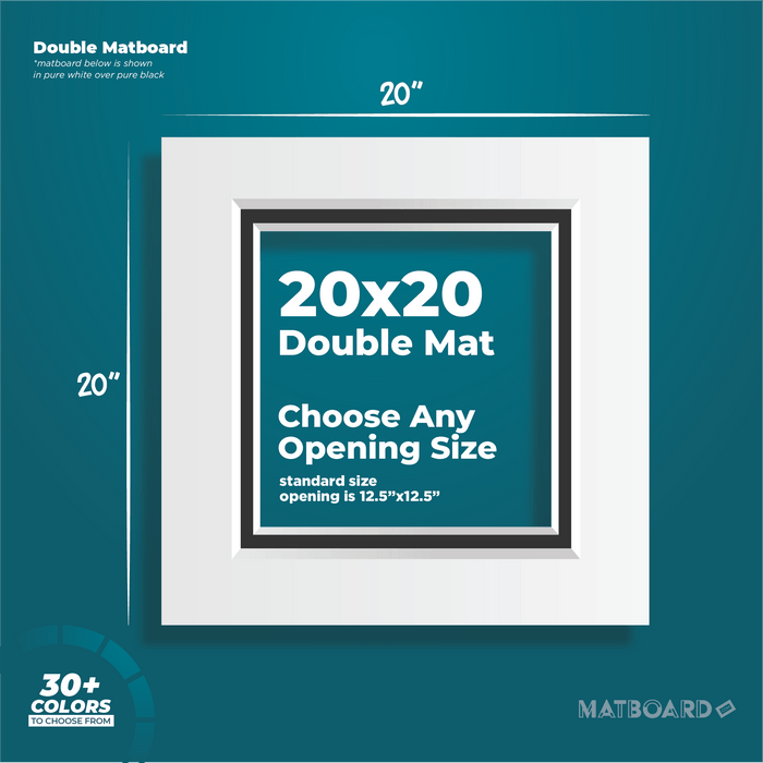 20x20 Premium Double Matboard