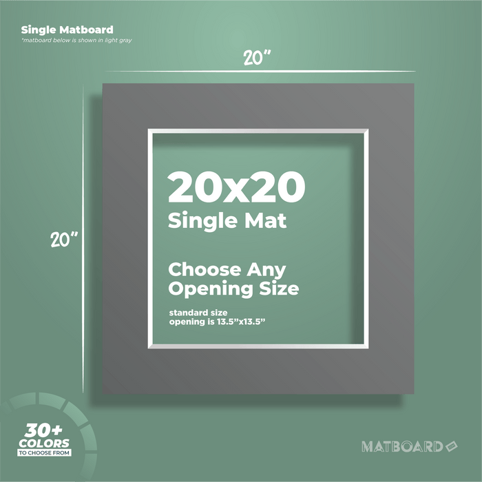 20x20 Premium Single Matboard