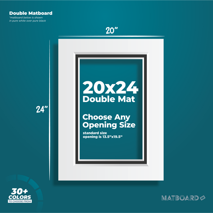20x24 Premium Double Matboard