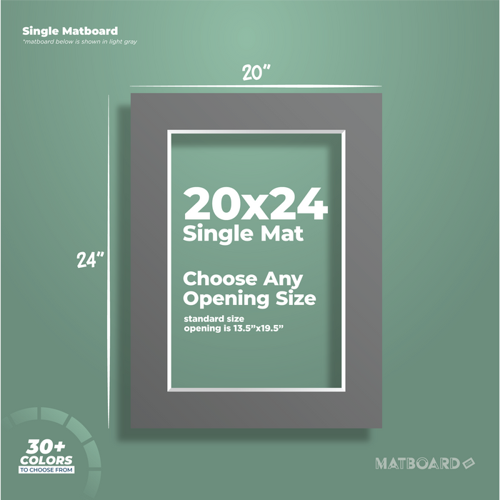20x24 Premium Single Matboard