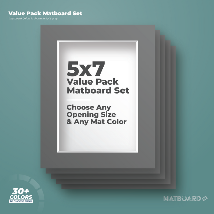5x7 Custom Cut Mat Value Pack