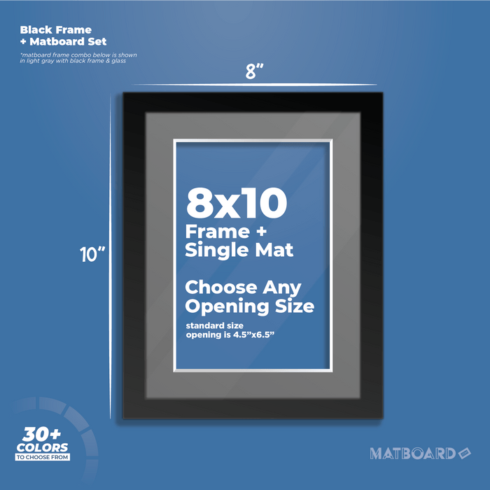 8x10 Frame + Single Mat