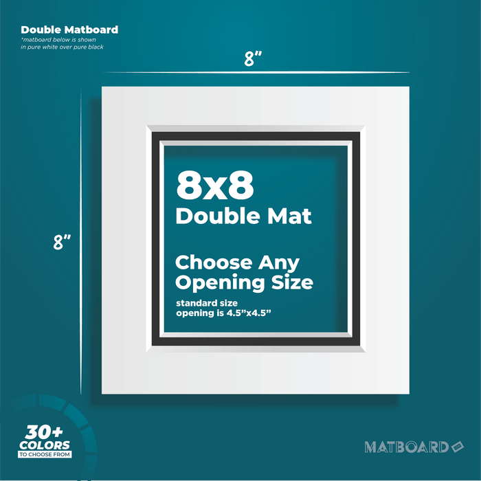 8x8 Premium Double Matboard