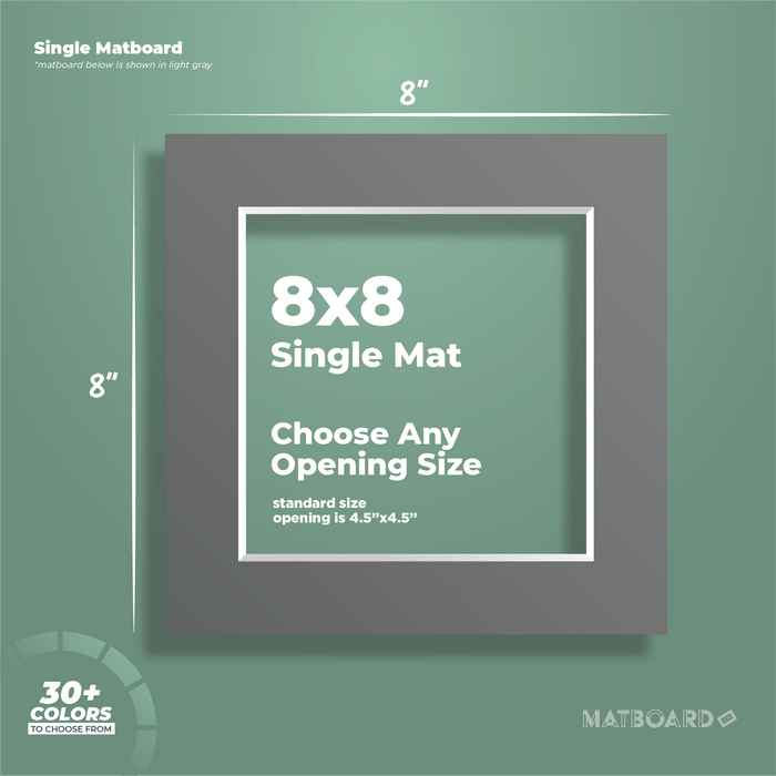 8x8 Premium Single Matboard